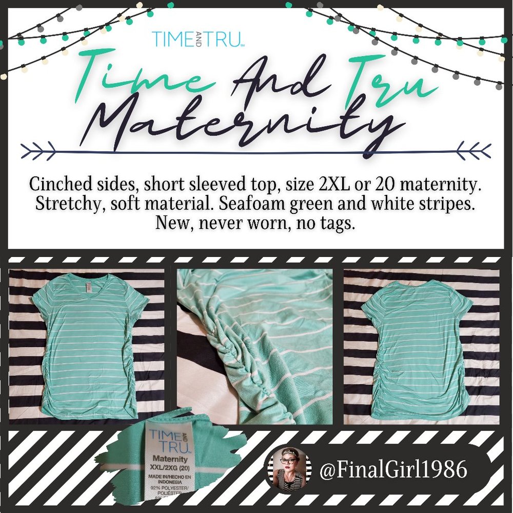 Time and Tru Maternity Top